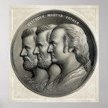 Presidents Grant, Lincoln, and Washington Poster