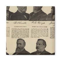 Presidents US, autographs, biographies Refrigerator Magnet