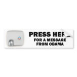 PRESS HERE for a message from Obama bumper stickers