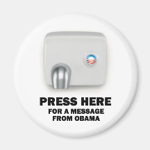 PRESS HERE for a message from Obama Magnets