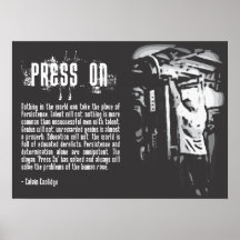 Press On - Gym Poster