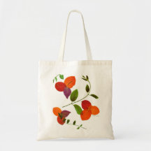 Pressed Flower Espirit Tote Canvas Bag