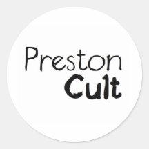 Preston Cult Round Sticker