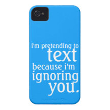 Pretending to Text but Ignoring you iPhone 4 Case-Mate Case