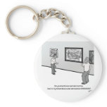 Pretentious and Derivative keychains
