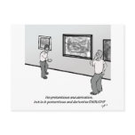 Pretentious and Derivative postcards