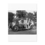Pretty 1920s Girls, Antique Car Postcard