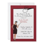 Pretty Art Deco Birthday Party Invitation