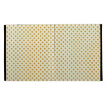 Pretty Autumn Brown Dot Pattern iPad Folio Cases