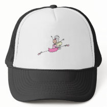 Pretty Ballerina Stick Figure Hat