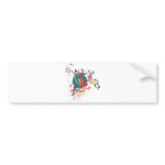 pretty bird and butterflies vector art bumper stickers