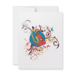 pretty bird and butterflies vector art invitations