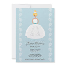 Pretty Blonde Bride Bridal Shower Invitations