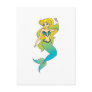 pretty blonde mermaid postcard