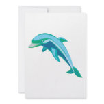 pretty blue and green dolphin invitations