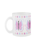 Pretty Blue And Magenta Butterfly Mug