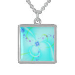 Pretty Blue Flower Custom Jewelry