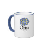 Pretty Blue Flower Oma T-shirt Coffee Mug