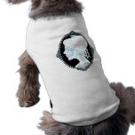 Pretty Blue Skull Cameo Doggie Tee