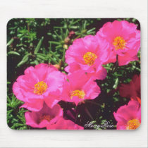 Pretty Bright Pink Annuals Mouse Pad