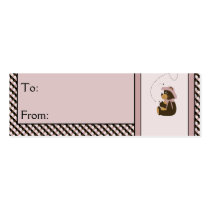 Pretty Brown Bear Colour Swatches Gift Tags