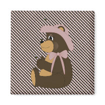 Pretty Brown Bear Colour Swatches Magnet