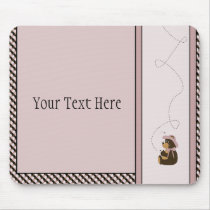 Pretty Brown Bear Colour Swatches Mousepad