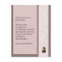 Pretty Brown Bear Colour Swatches Postcard