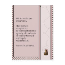 Pretty Brown Bear Dots Postcard