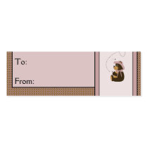 Pretty Brown Bear Pattern Gift Tags