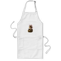 Pretty Brown Bear With Bees Apron