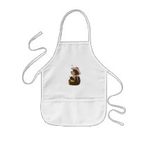Pretty Brown Bear With Bees Aprons