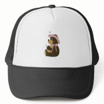 Pretty Brown Bear With Bees