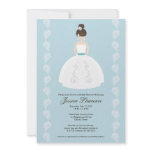 Pretty Brunette Bridal Shower Invitations