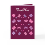 Pretty butterflies Thank You card