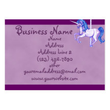 Pretty Carousel Unicorn Business Cards