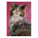 pretty cat business card templates