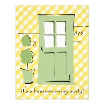Pretty Celery Green Door invitations