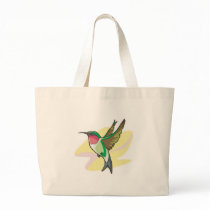 pretty colibri bird tote bag