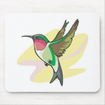 pretty colibri bird mouse mats