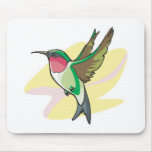 pretty colibri bird mousepads