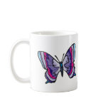 pretty colourful butterfly design mugs