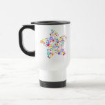 Pretty Colourful Floral Star Coffee Mug
