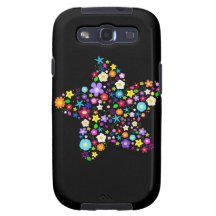Pretty Colourful Floral Star design