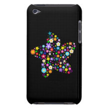 Pretty Colourful Floral Star iPod Touch Case