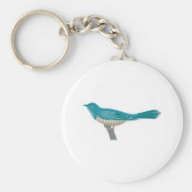 pretty cuckoo bird key chains