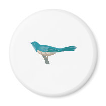 pretty cuckoo bird refrigerator magnet