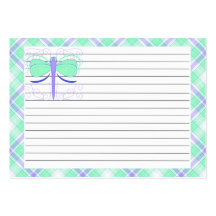 Pretty Cyan And Blue Dragonfly Recipe Card Business Cards