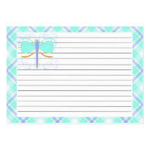 Pretty Cyan And Orange Dragonfly Recipe Card Business Card Templates