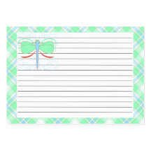 Pretty Cyan And Pink Dragonfly Recipe Card Business Card